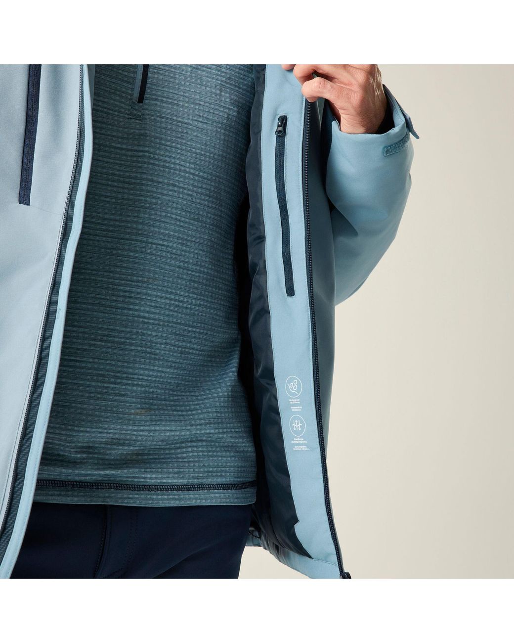 Regatta Blue Highton Stretch Padded Waterproof Jacket for men