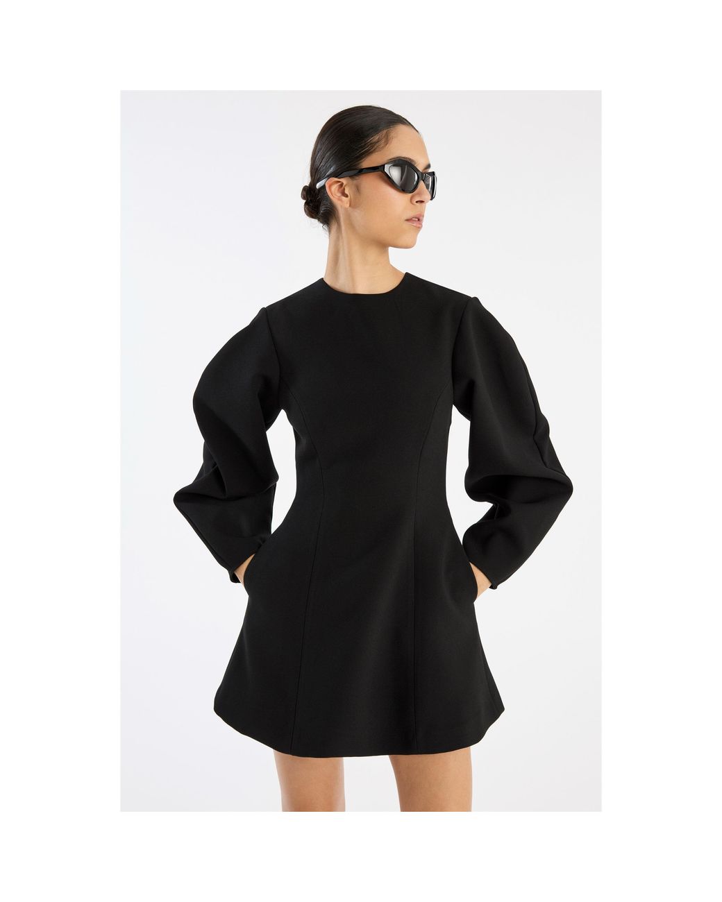 ROTATE BIRGER CHRISTENSEN Black Lelia Mini Dress