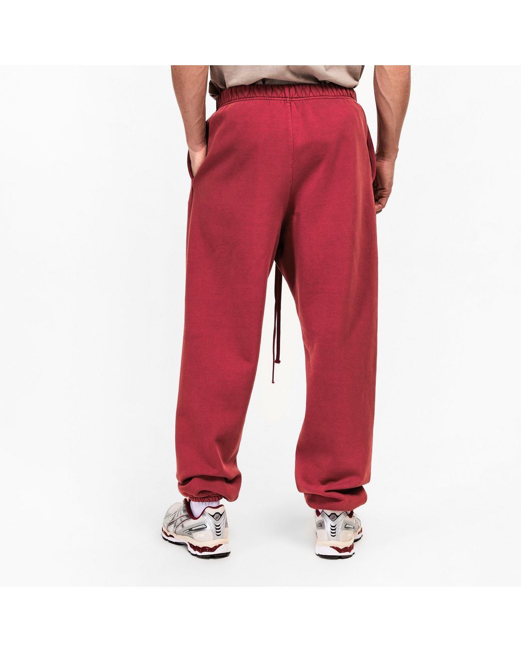 Fear Of God Red Classic Fleece Joggers for men