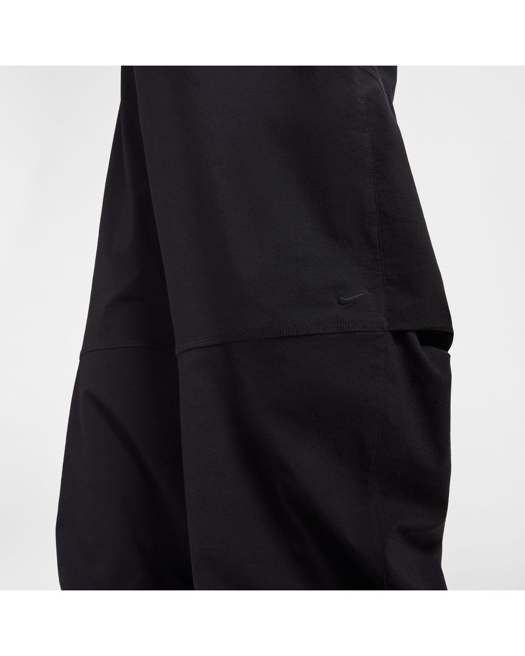Nike Black Tech Woven Oversized Trousers for men