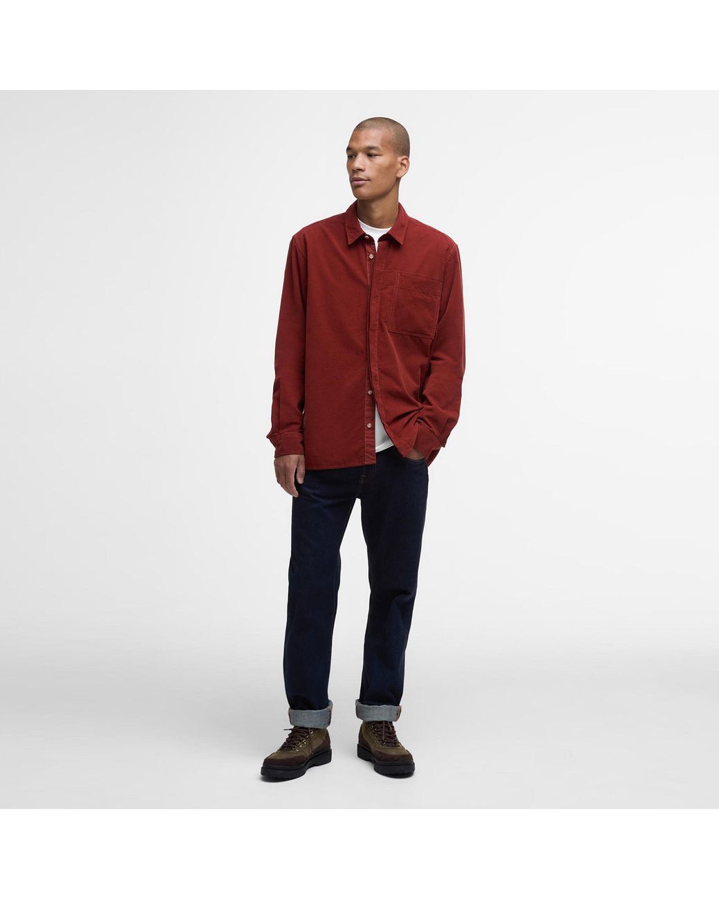 Barbour Red Haltcliff Shirt for men