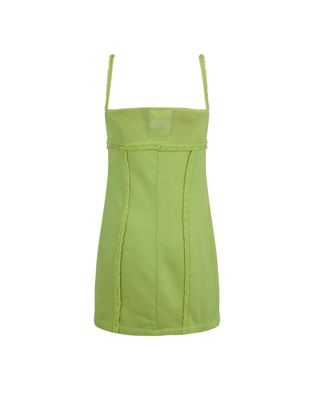 Off-White c/o Virgil Abloh Green Off Laundry Fleece Mini Dress