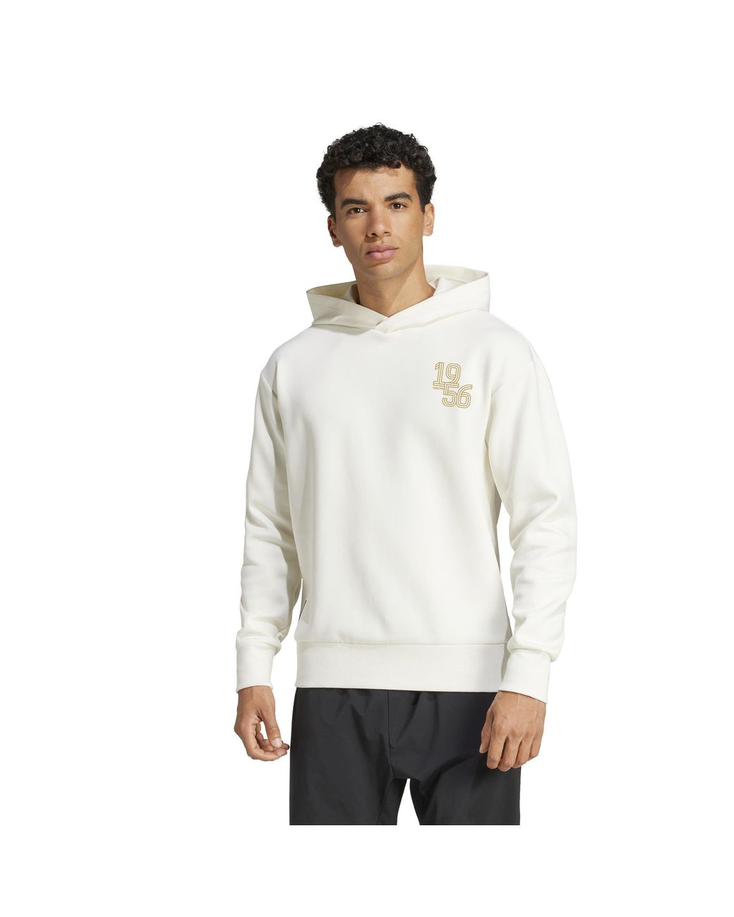 Adidas White Real Madrid Hoodie 2025 2026 for men