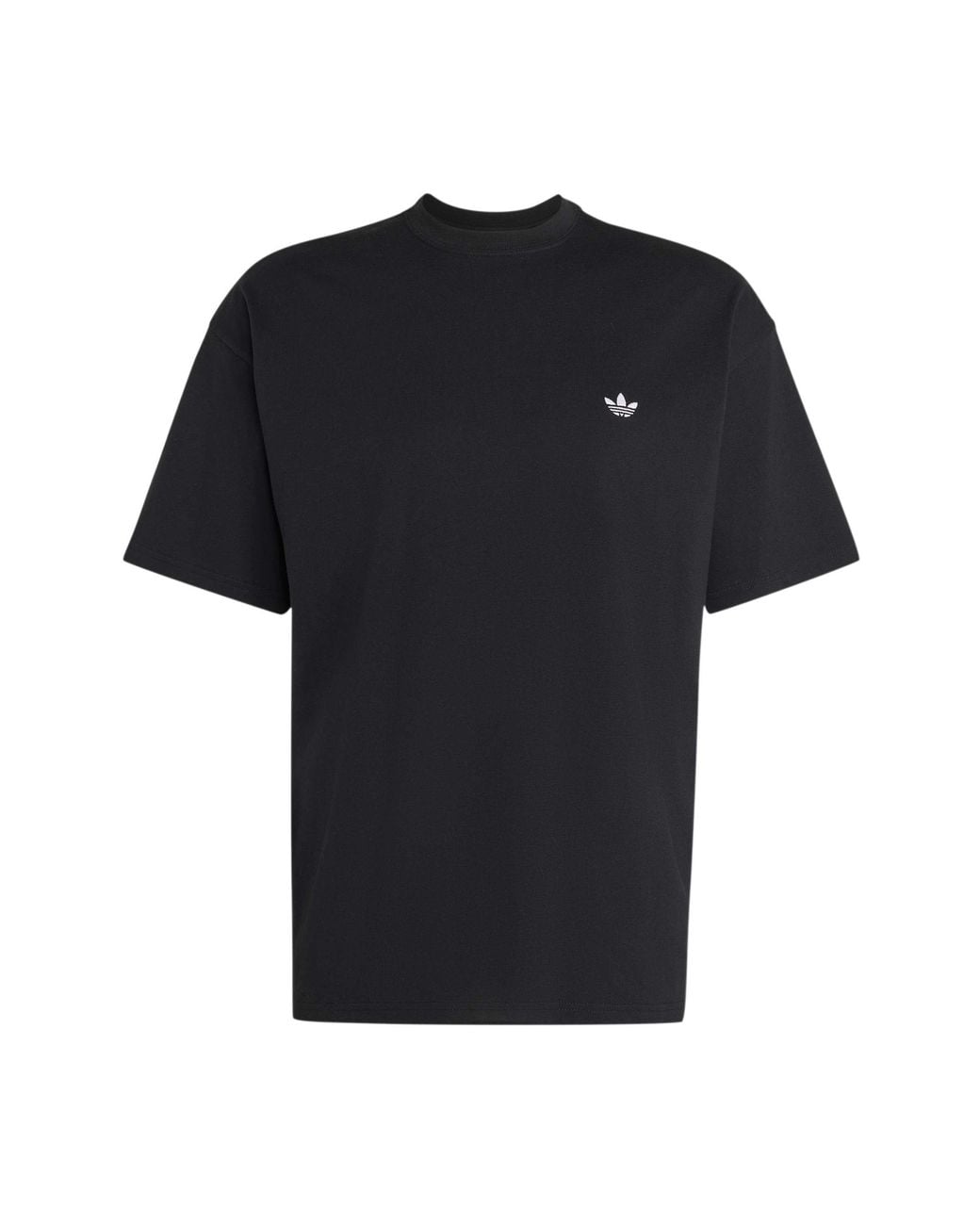 Adidas Originals Black Essentials Loose Cotton T-Shirt for men