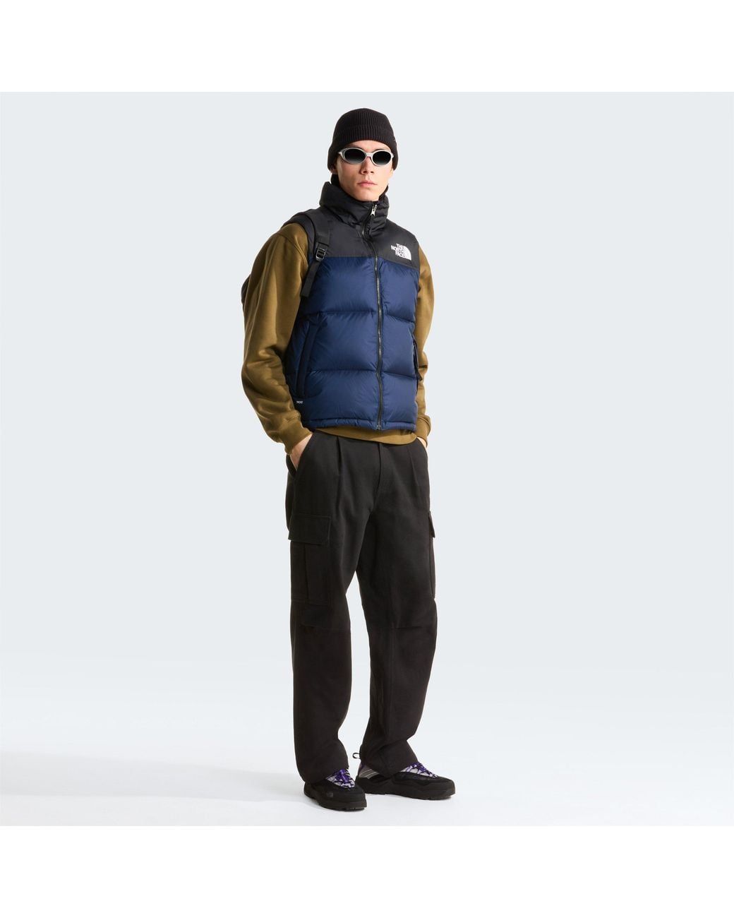The North Face Blue 1996 Retro Nuptse 700-Fill Down Water Resistant Recycled Gilet for men