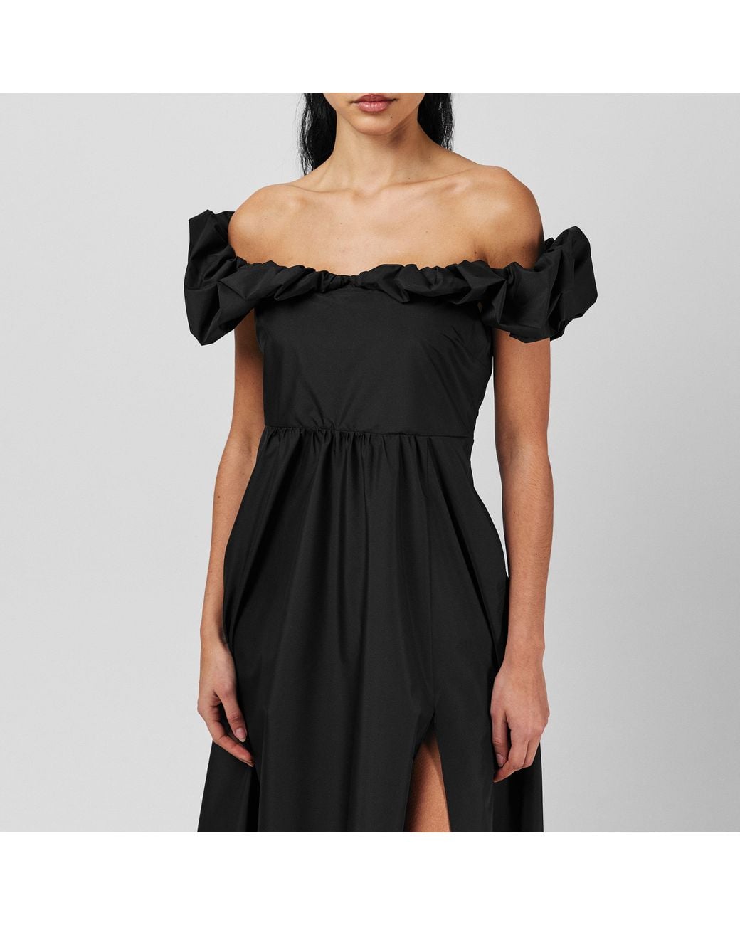 LoveShackFancy Black Ferra Maxi Dress