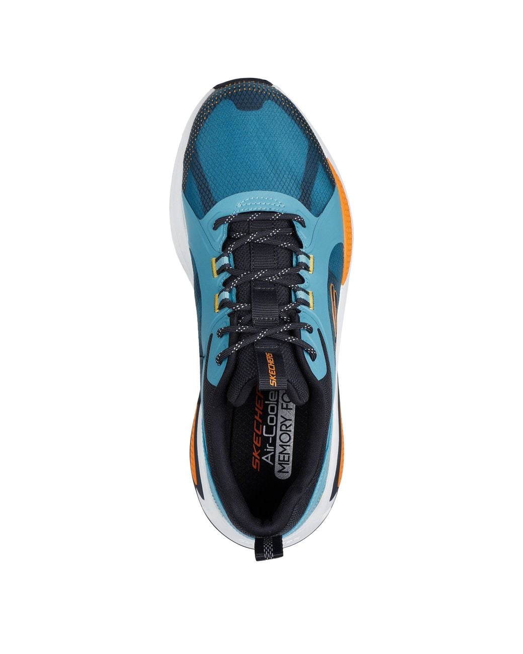 Skechers Blue Monomesh Lace Up Classic Low-Top Trainers for men