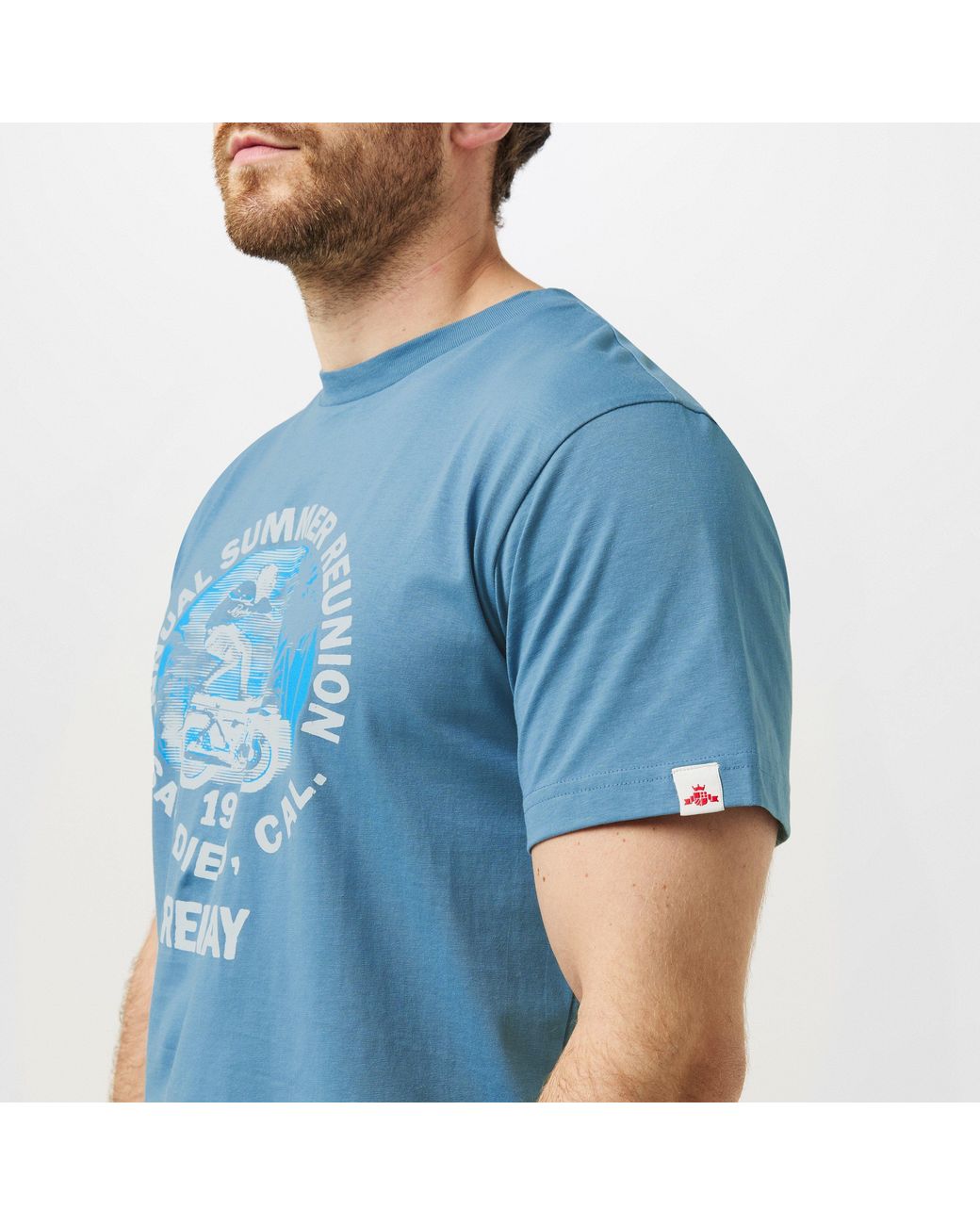 Replay Blue Moto Tricks T-Shirt for men