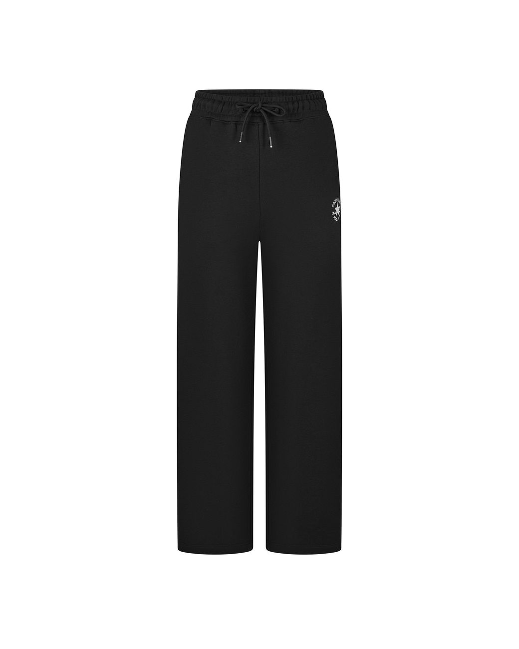 Converse Black Fleece Pants Open Hem Jogging Bottoms