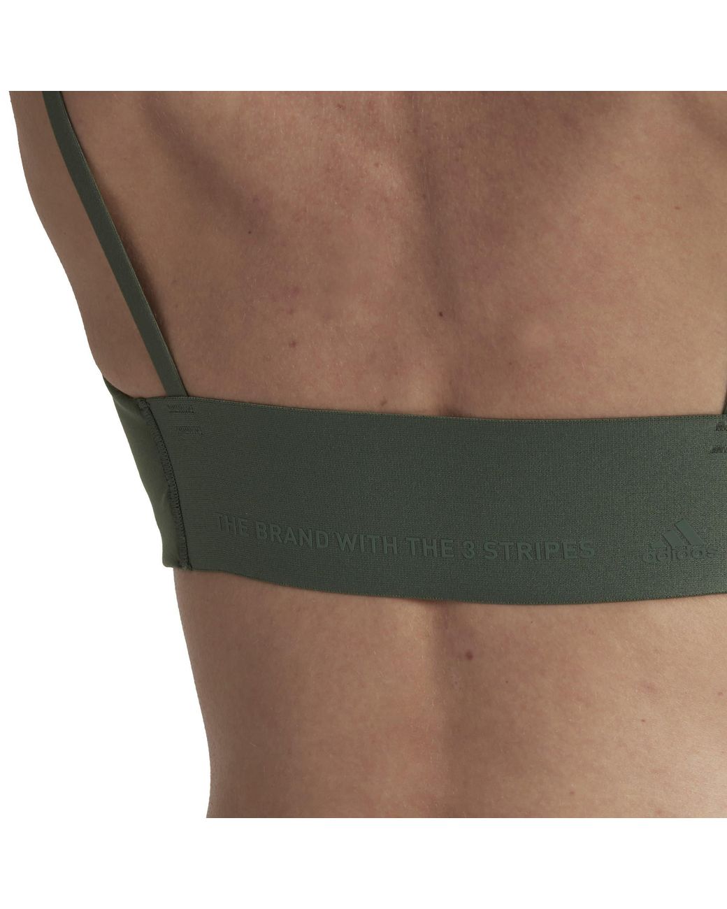 Adidas Green Yoga Studio Light Support Sports Bra