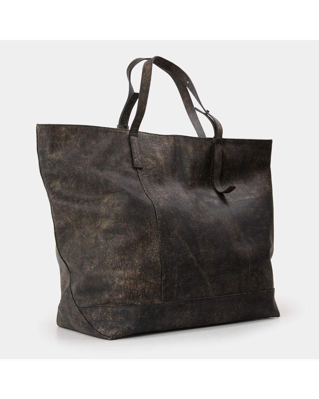 Represent Black Leather Tote Bag for men