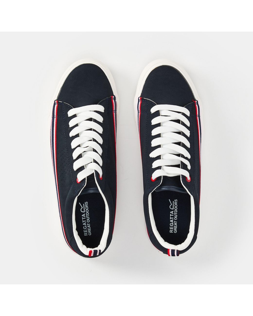 Regatta Blue Stripe Canvas Low Trainers for men