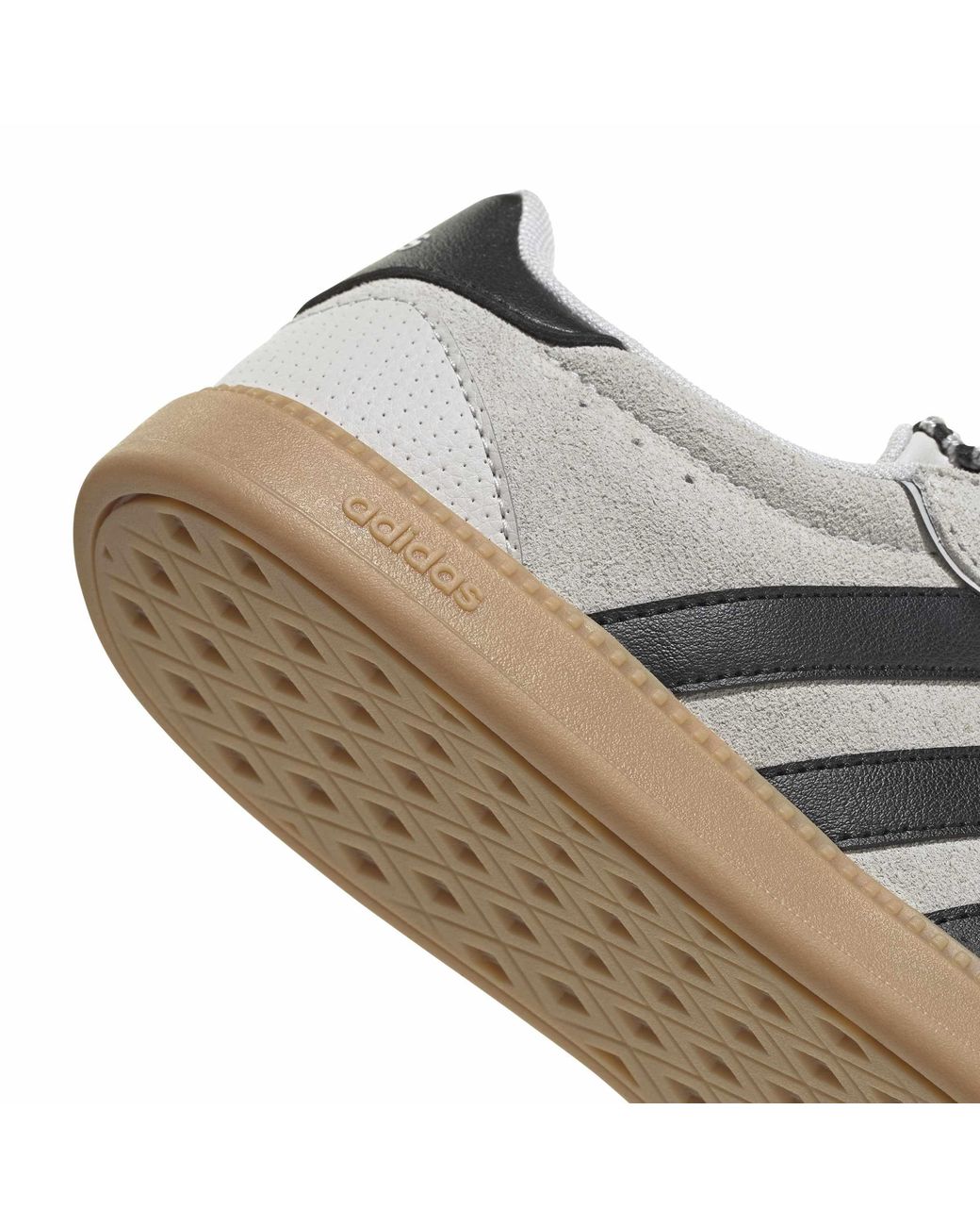 Adidas Gray Breaknet Sleek Suede Low-Top Trainers