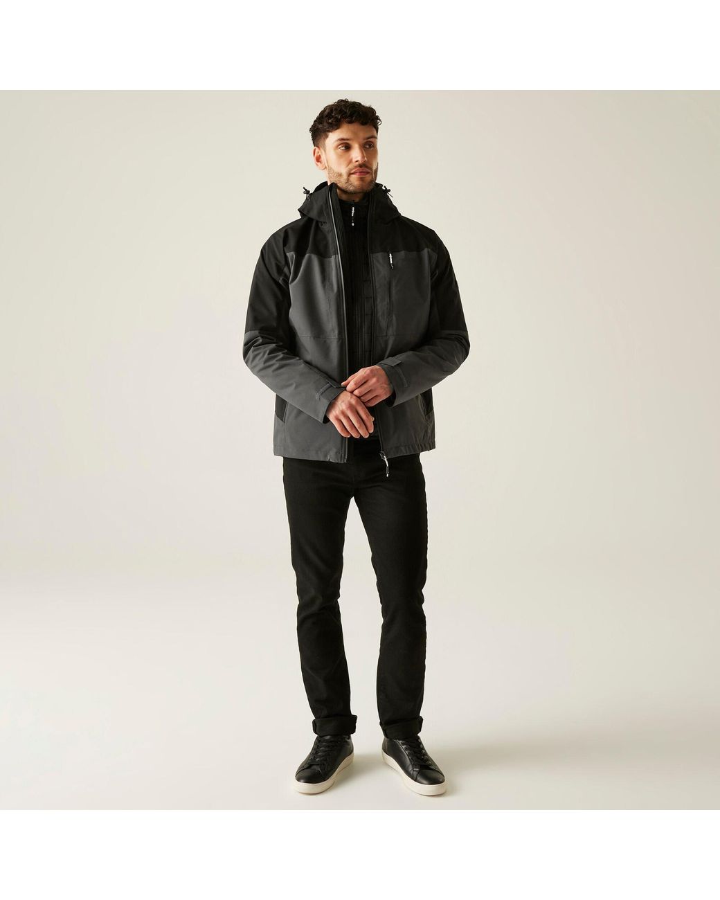 Regatta Black Wentwood Waterproof Thermal 3-In-1 Jacket for men