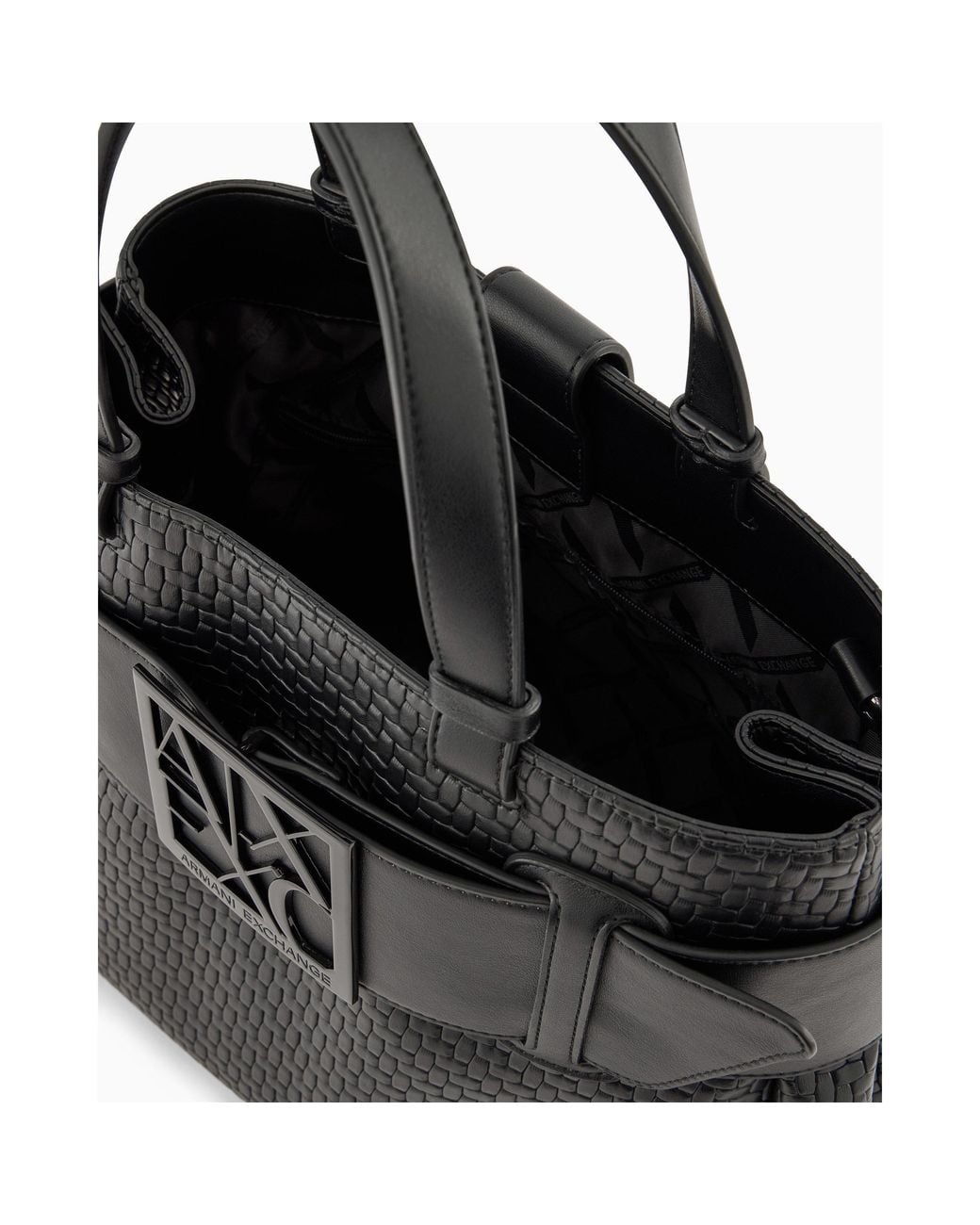 ARMANI EXCHANGE Black Shopping Bag