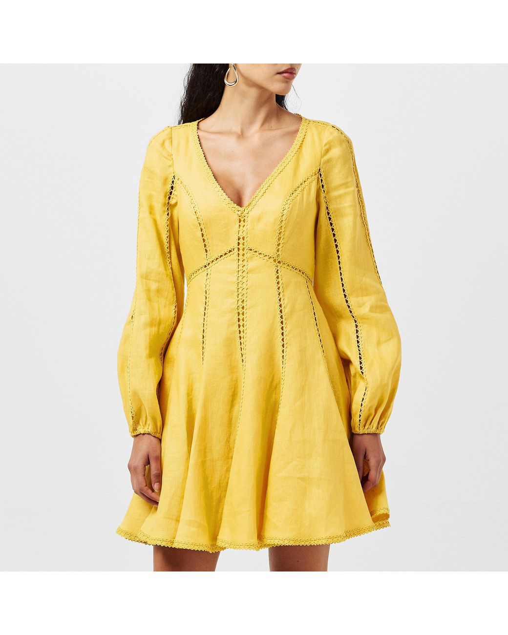 Ted Baker Yellow Emerda Tea Dress