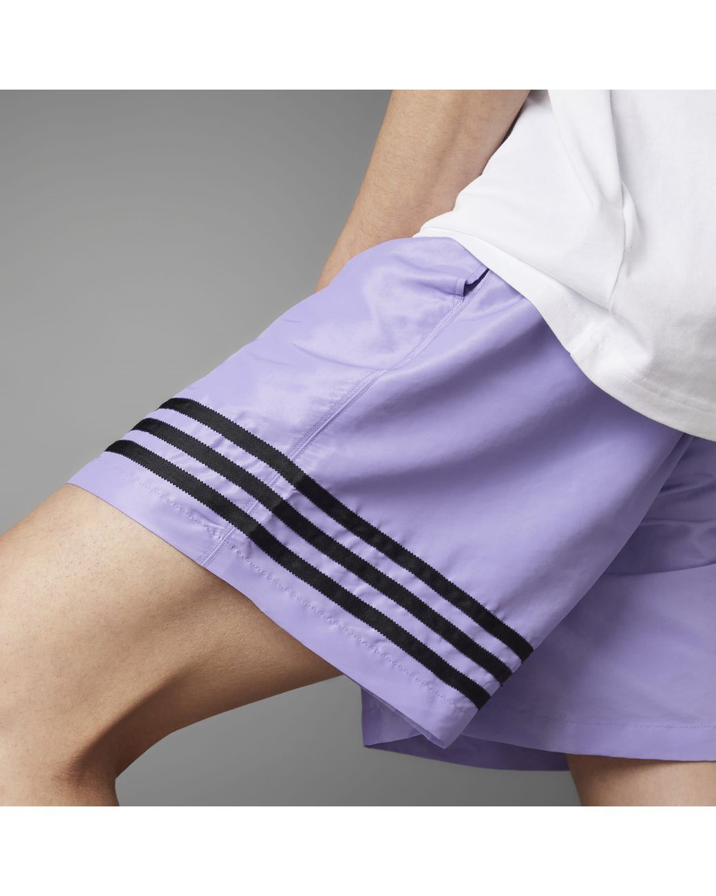 Adidas Originals Purple Performance Gym Shorts for men