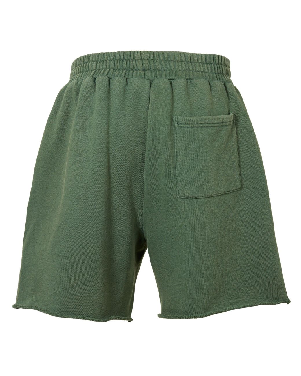 God Made Green Fleece Jogger Shorts for men