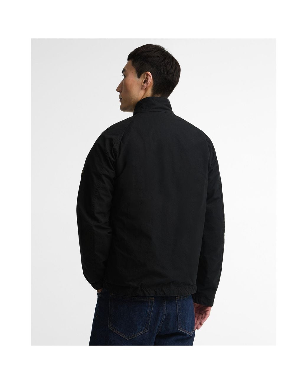 Barbour Black Club Blouson Full-Zip Wax Jacket for men