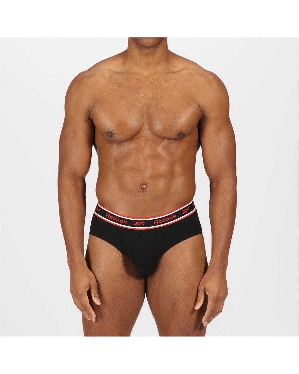 Reebok Red 3 Pack Cotton Briefs for men