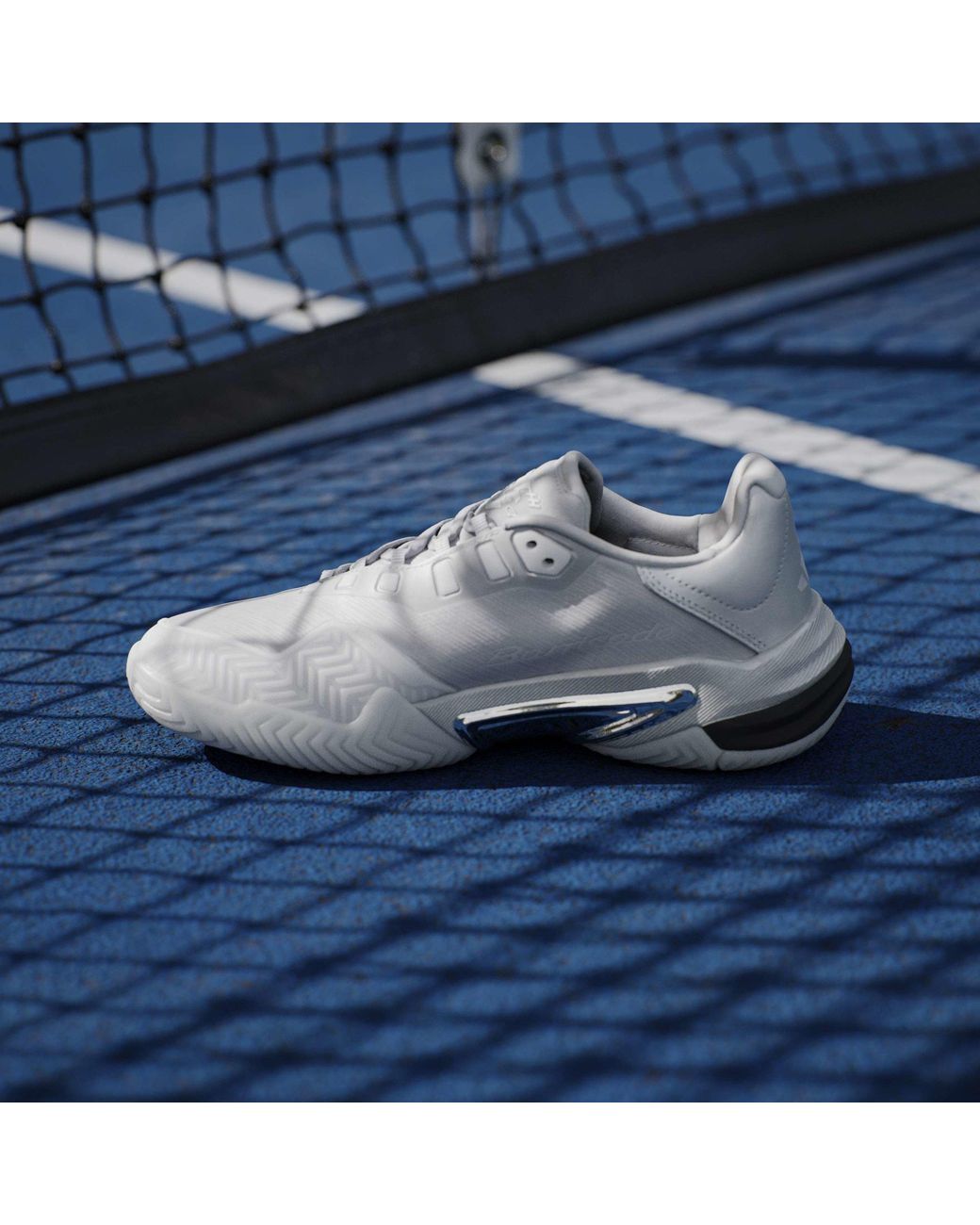Adidas Gray Barricade 13 Edition Tennis Shoes