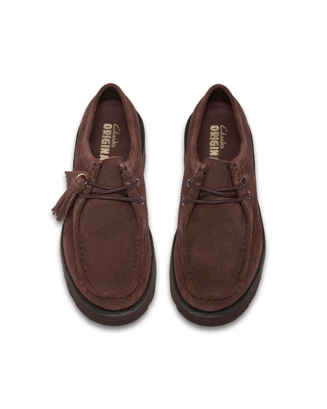 Clarks Brown Meare Walla Moc Toe Formal Shoes