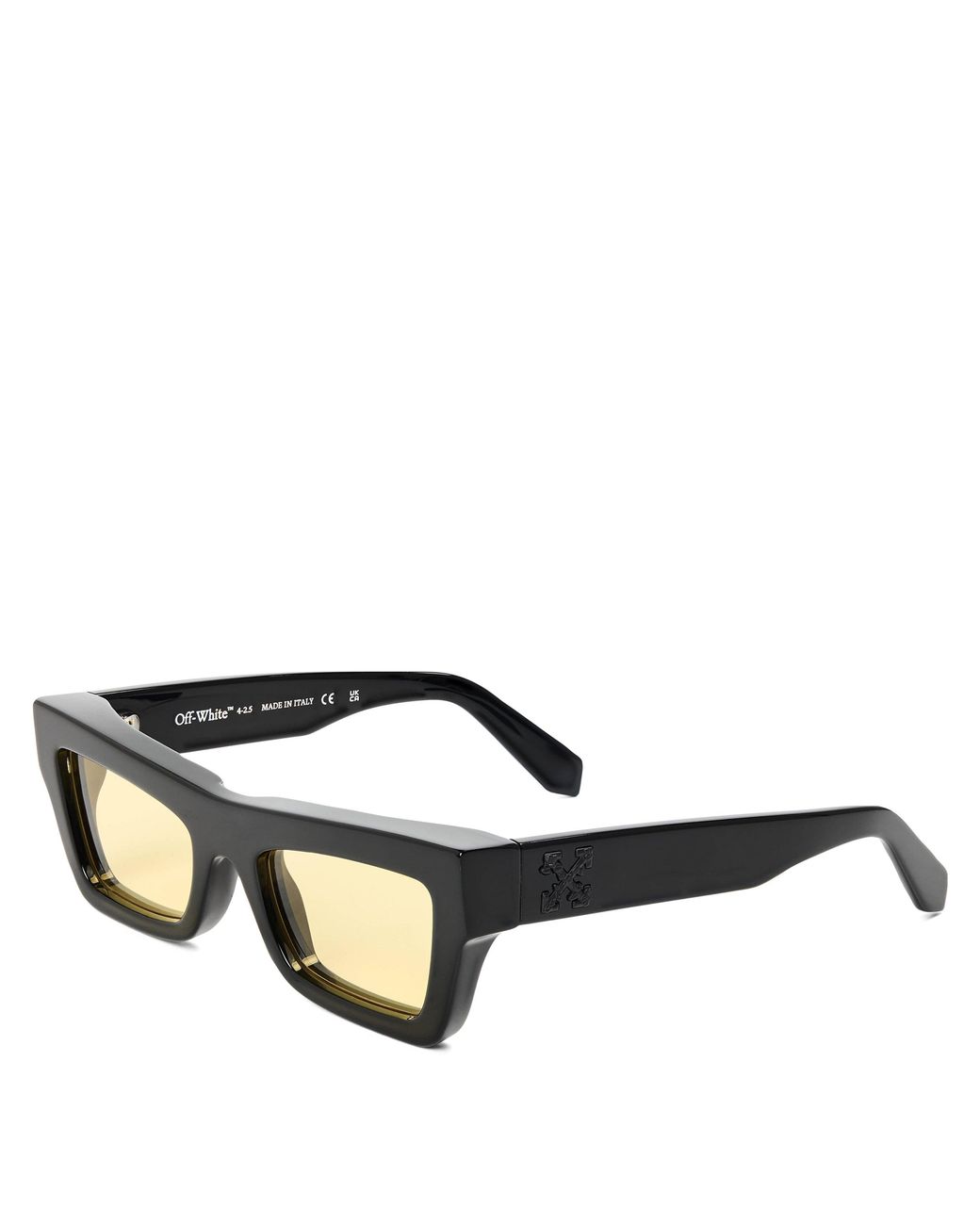 Off-White c/o Virgil Abloh Black Charleston Square Acetate Sunglasses