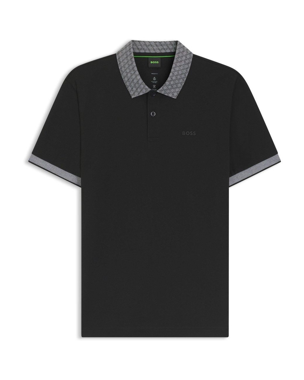 Boss Black Chip Paddy Cotton Short-Sleeve Polo Shirt for men