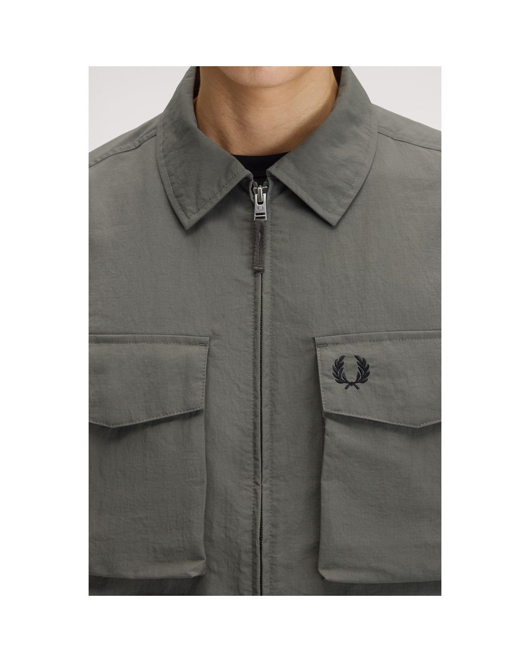 Fred Perry Gray Overshirt for men