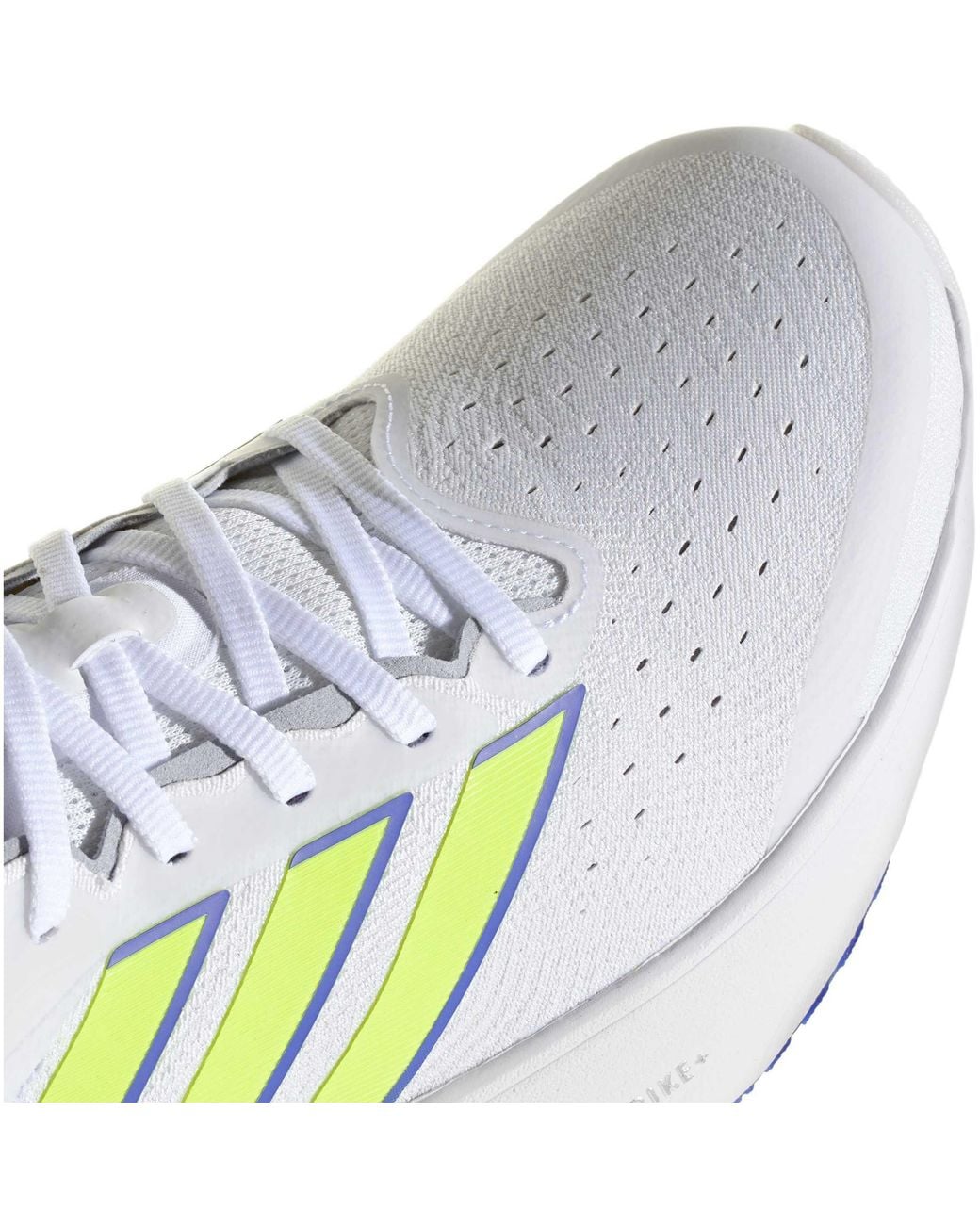 Adidas White Supernova Rise 3 Road Running Shoes for men