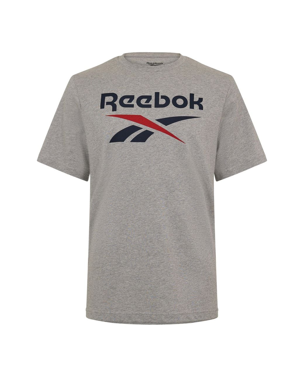 Reebok Gray Identity Big Logo T-Shirt for men