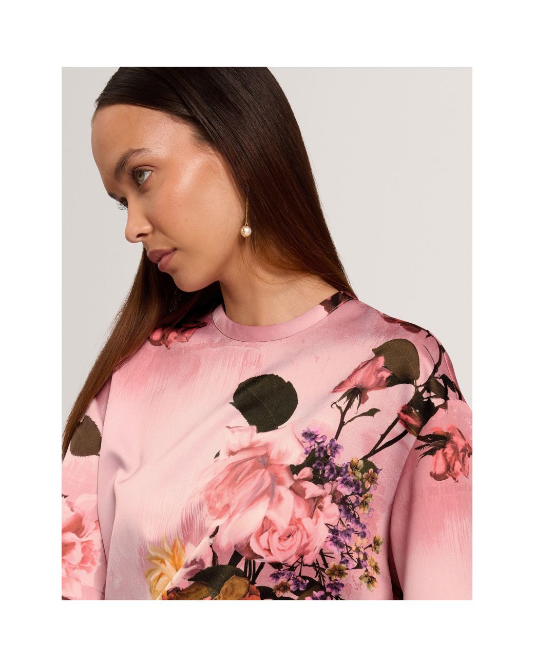 Ted Baker Pink Ted Satin T-Shirt Ld71