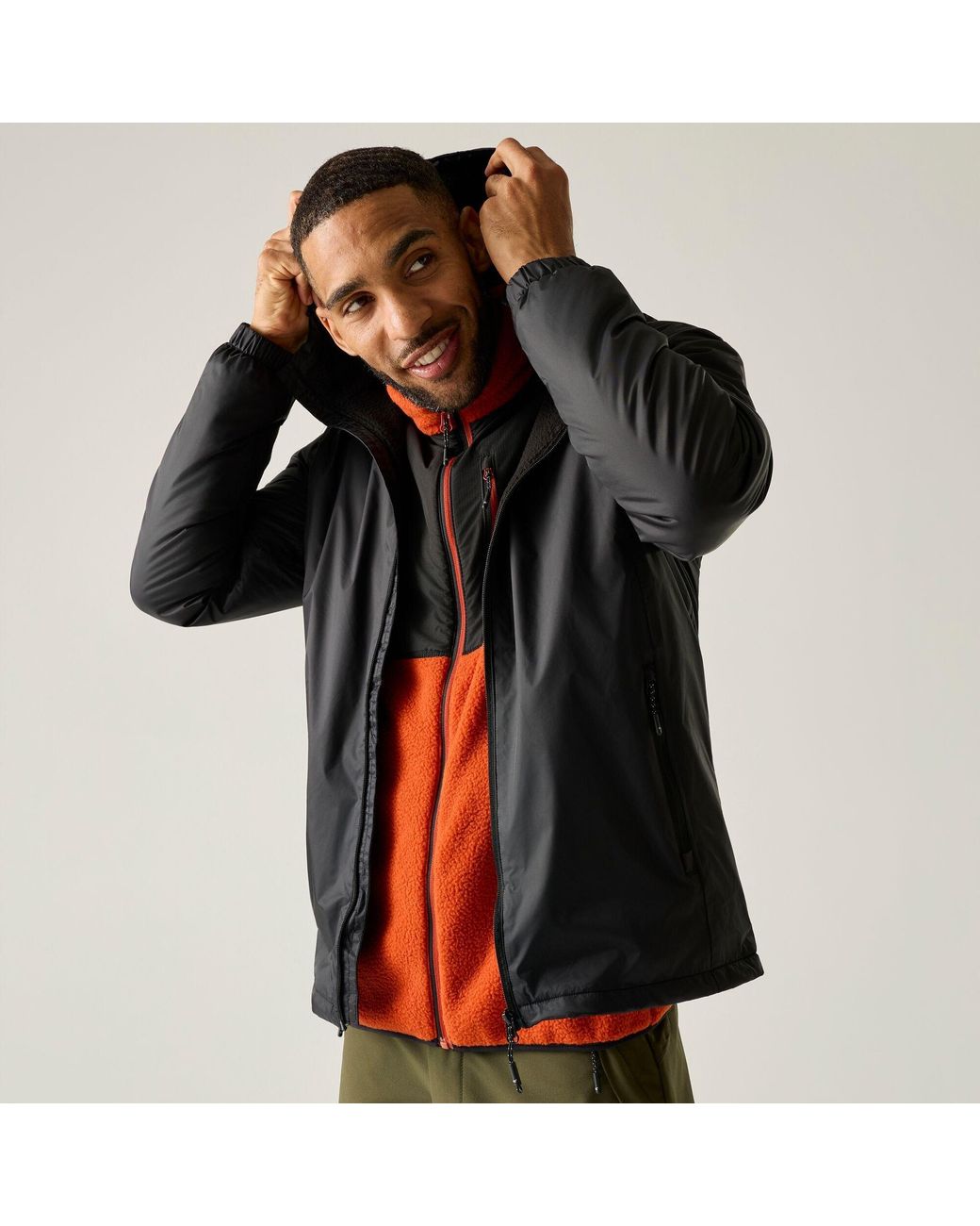 Regatta Black Kybre Waterproof Fleece Jacket for men