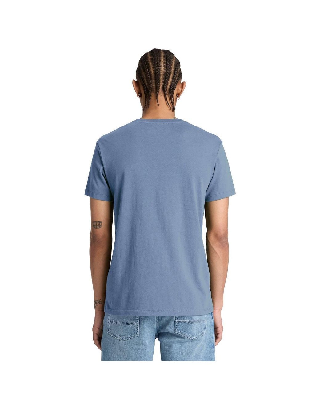 Timberland Blue Oyster River Logo T- Shirt for men