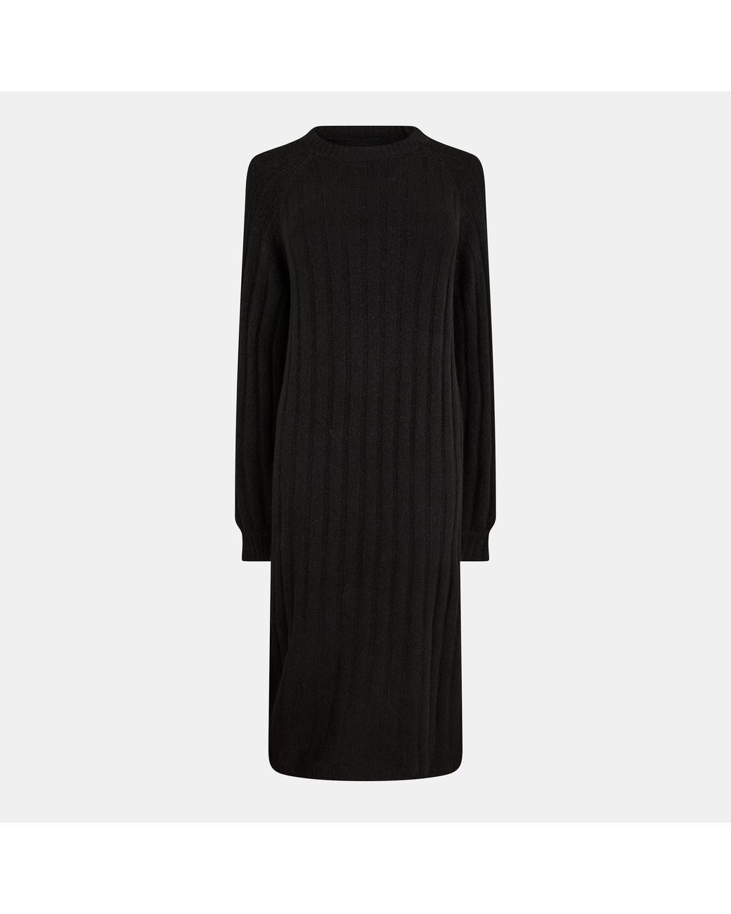 Pieces Black Knit Mini Dress