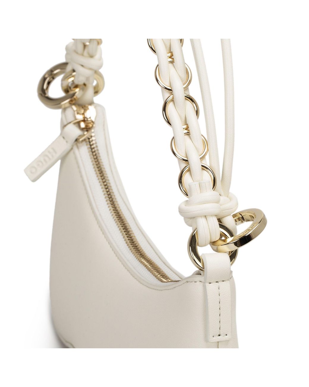 HUGO Natural Shoulder Bag With Chain Detail (Ilary)