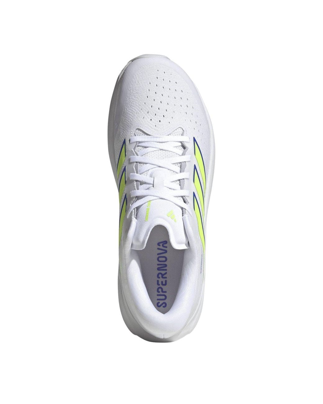 Adidas White Supernova Rise 3 Road Running Shoes for men