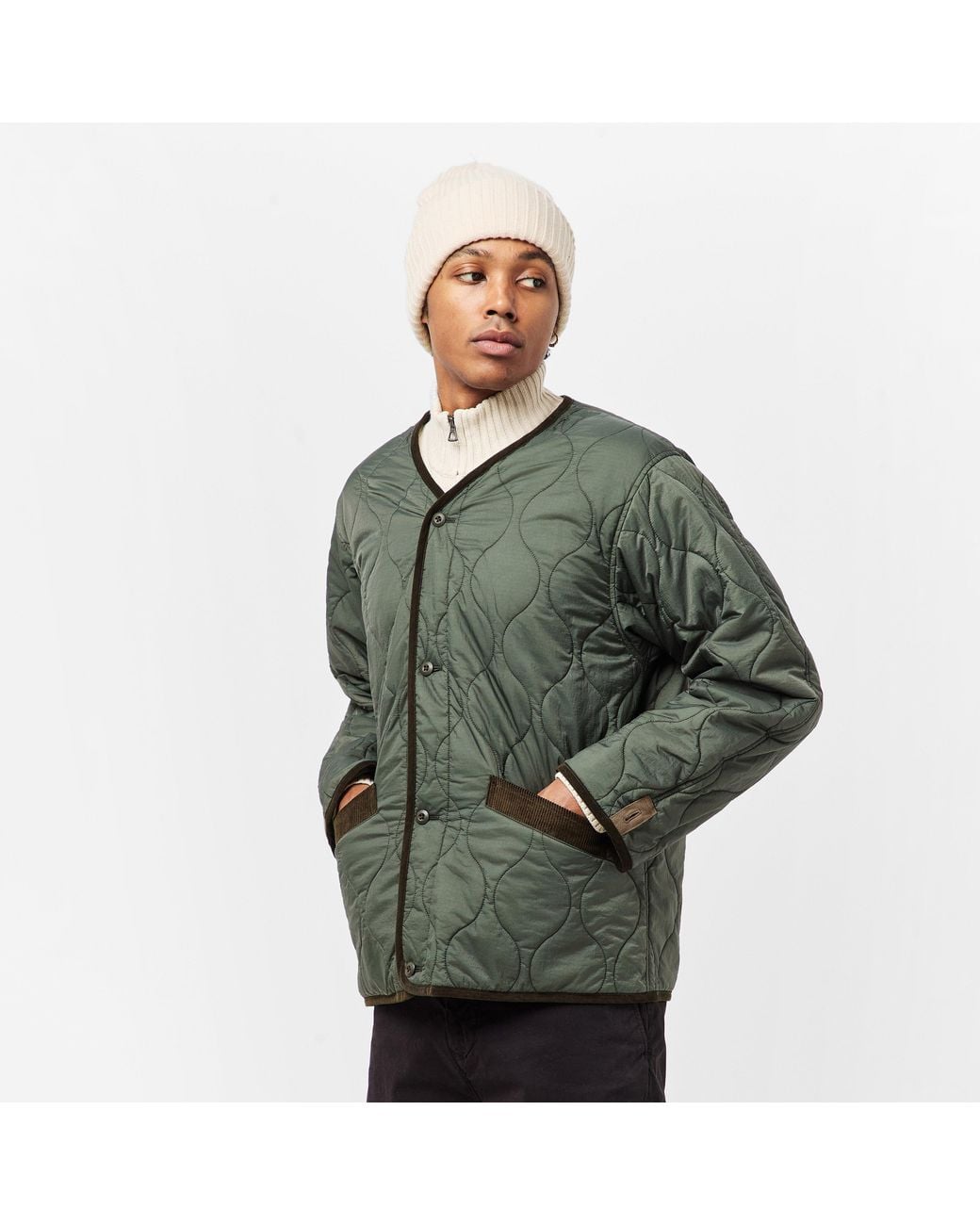 Snow Peak Green Takibi Rain Anorak for men