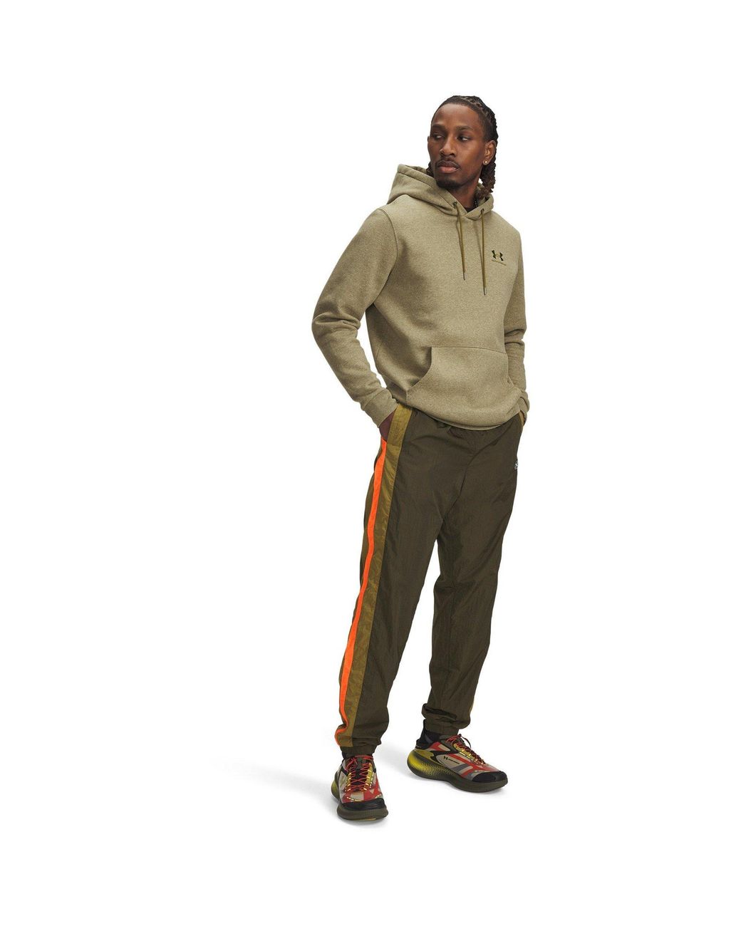 Under Armour Green Icon Wvn Track Pn for men