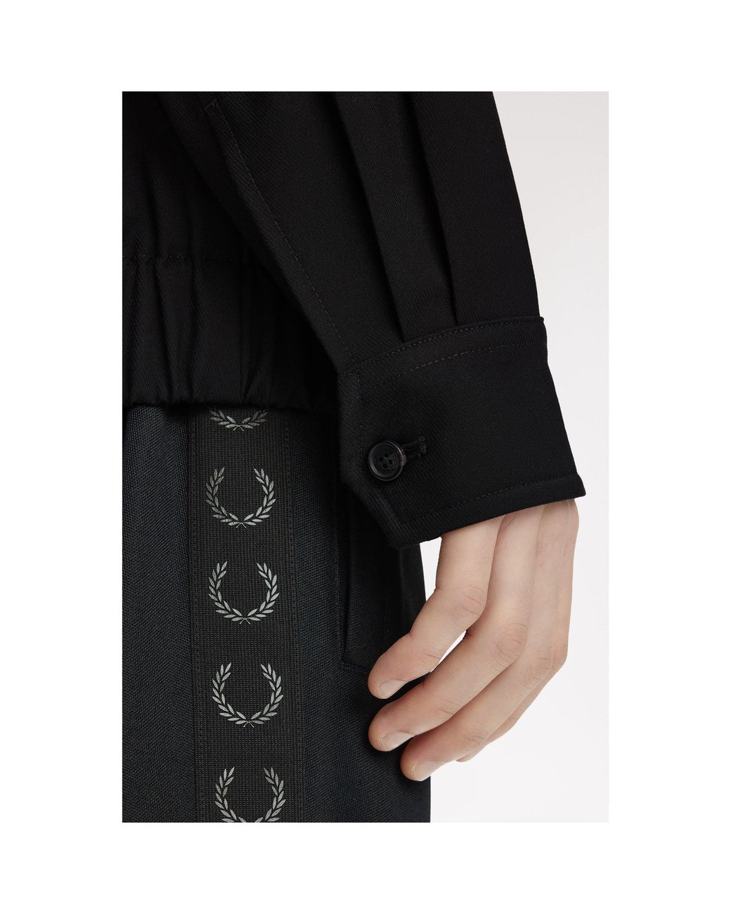 Fred Perry Black Fred Twill Harringto Sn71 for men