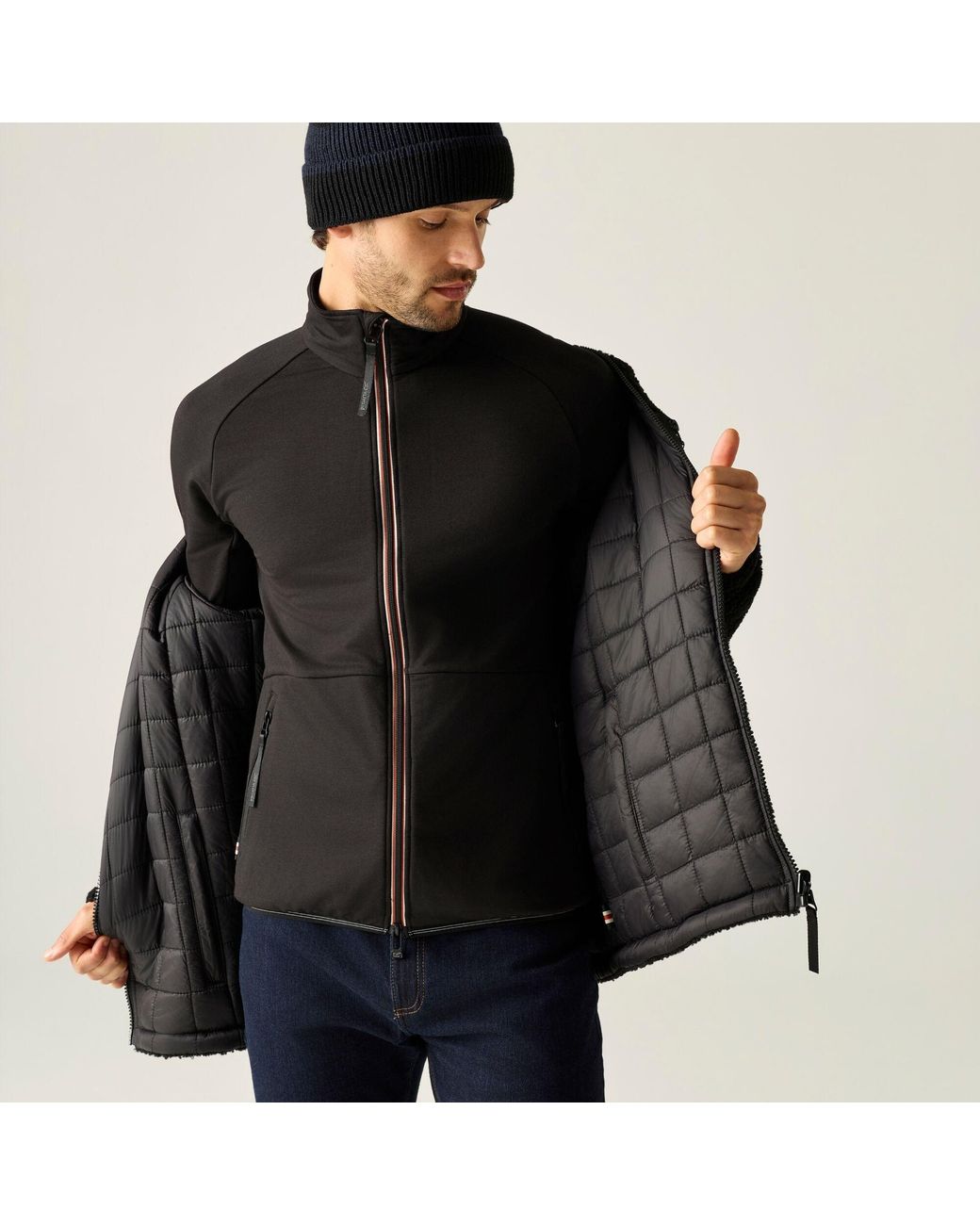 Regatta Black Frankie Reversible Insulated Jacket for men