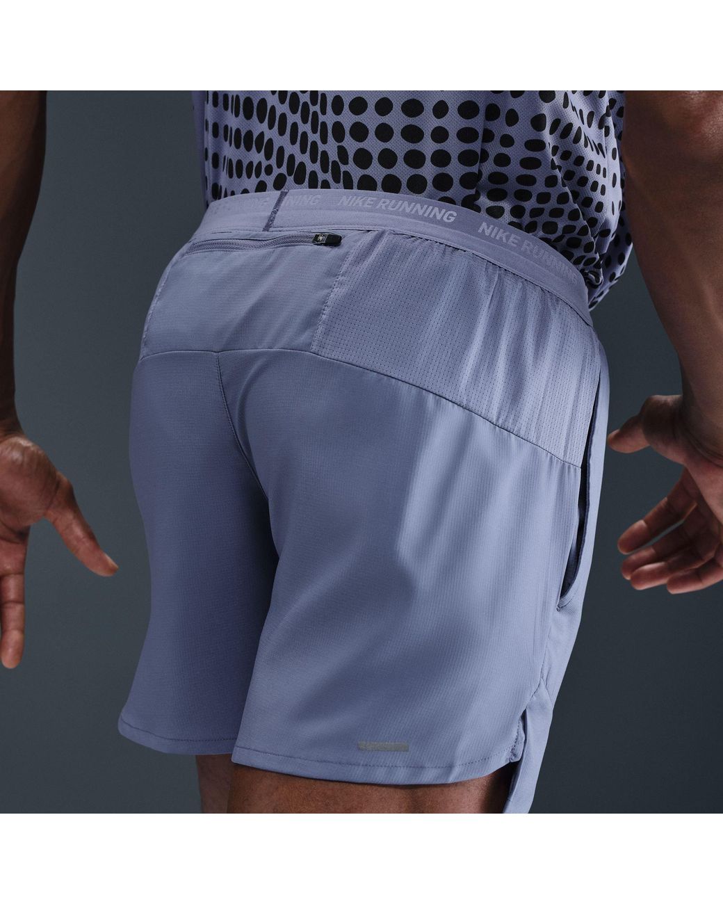 Nike Blue Dri Fit 5 Brief Lined Running Shorts for men