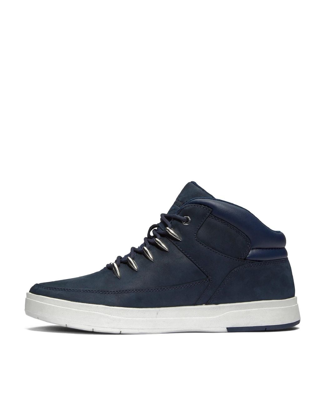 Timberland Blue Davis Square Mid Leather Hiker Boots for men