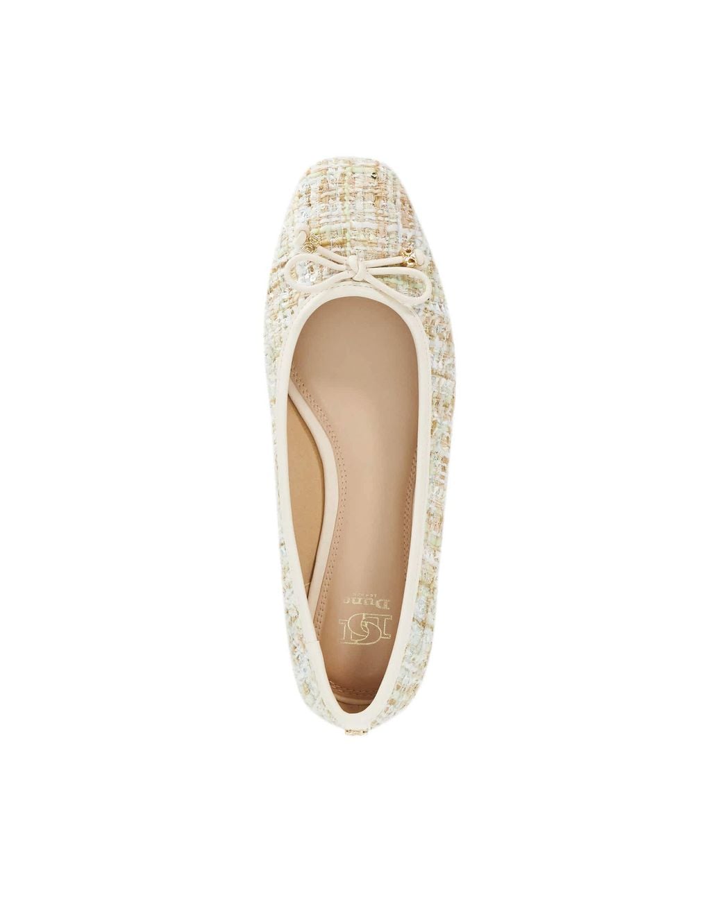 Dune Natural Hennie Ballet Pumps