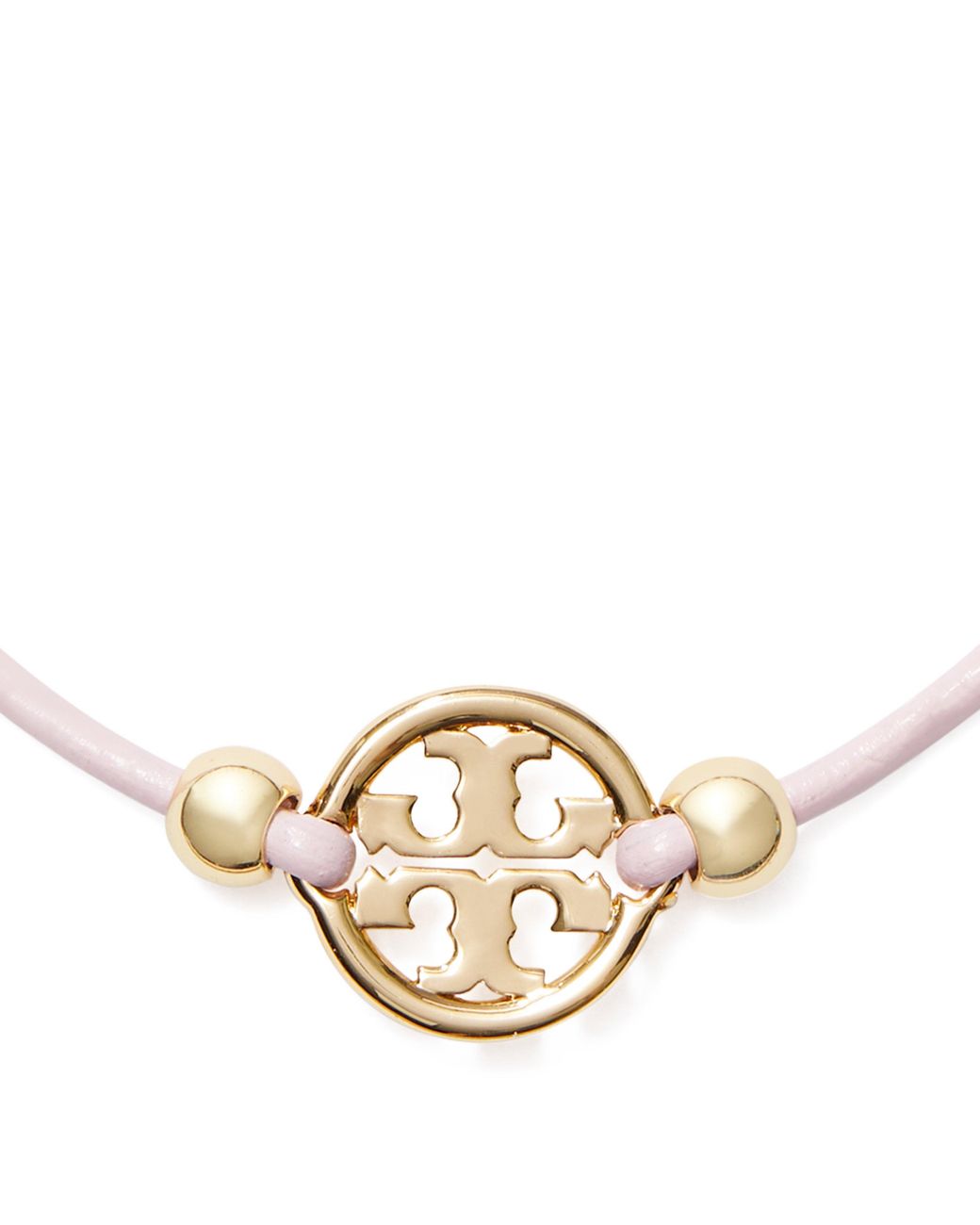 Tory Burch Metallic Miller Slider Adjustable Leather Bracelet