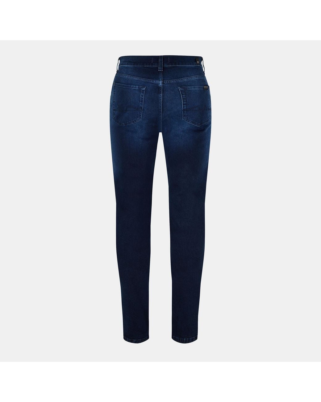 7 For All Mankind Blue Slimmy Slim Fit Jeans for men