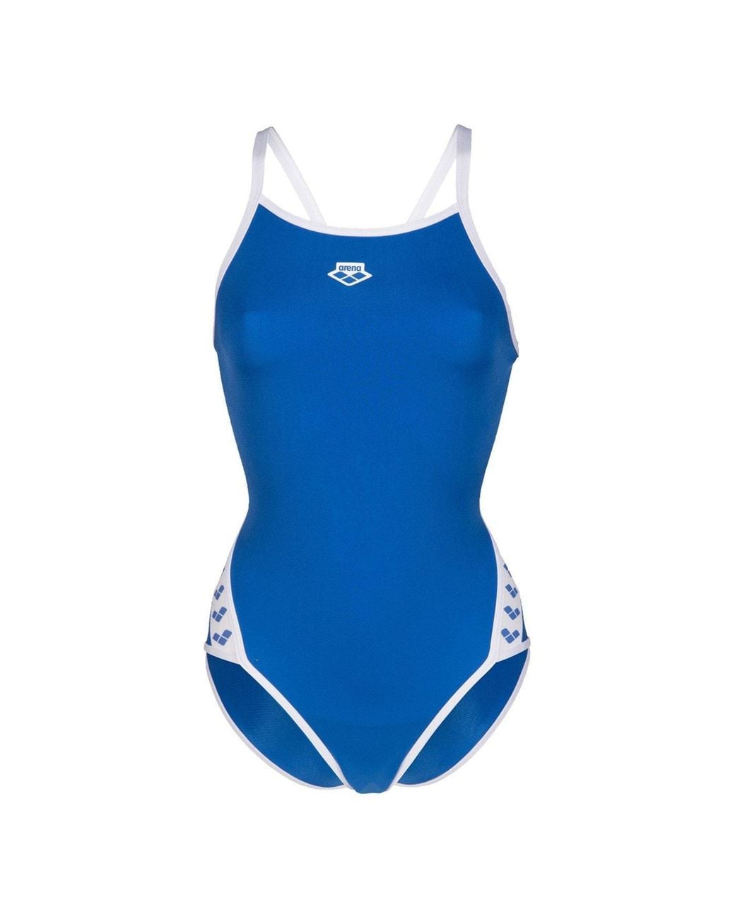 Arena Blue Icons Solid Super Fly Back Swimsuit