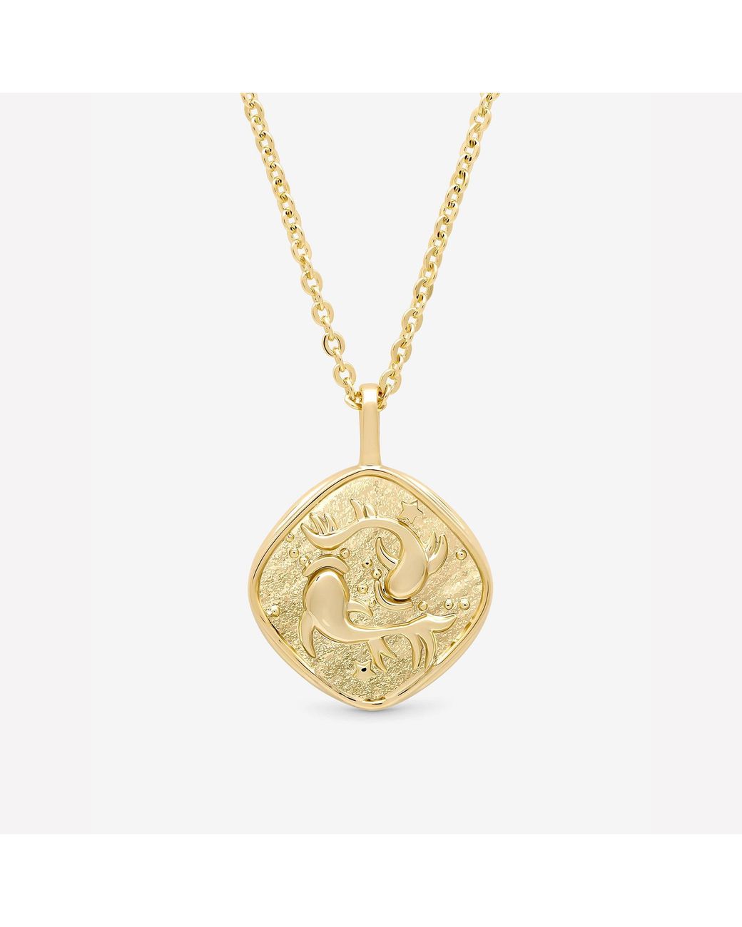 Jon Richard Red Plated Molten Horoscope Necklace