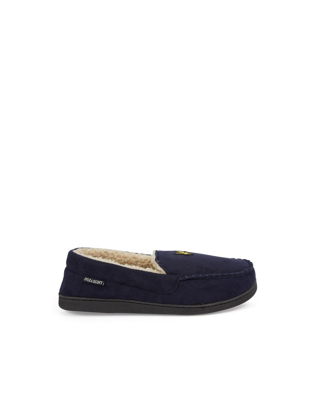 Lyle & Scott Blue Aspen Moccasin Slipper for men