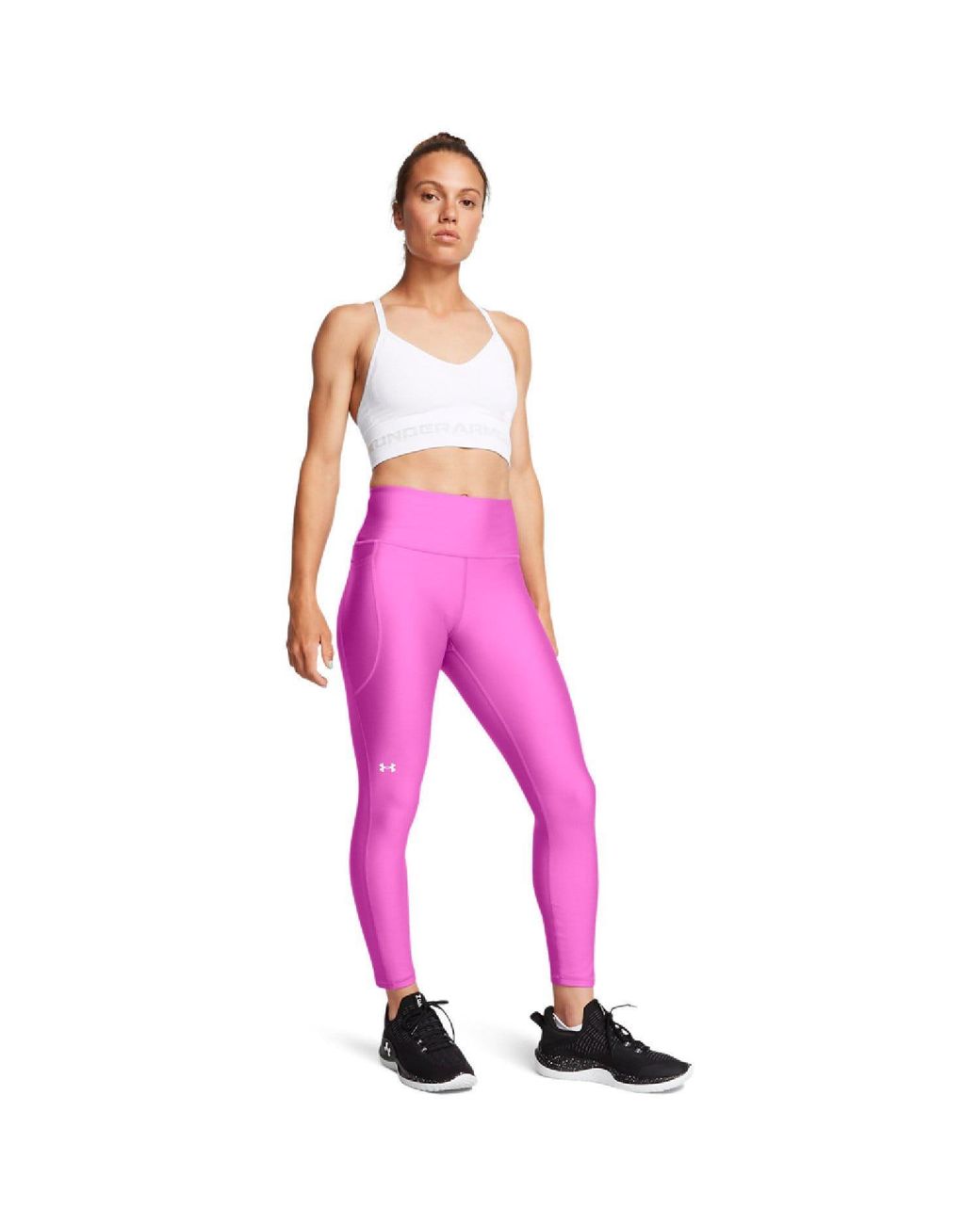 Under Armour Pink Tech High Rise Ankle Leggings